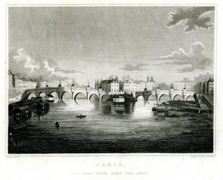 879 Paris, Pont Neuf from Pont des Arts. Augustus Pugin, after
