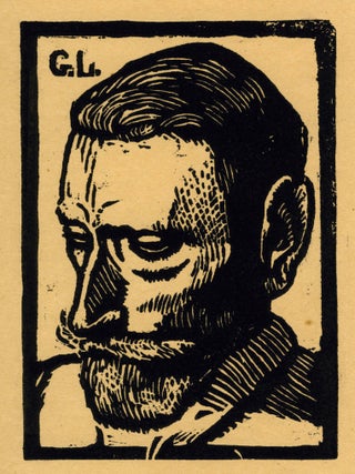 889 Portrait of a bearded man. G. L Anonymous printmaker