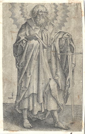 891 Saint Paul, from the series of Standing Saints. Lucas Van Leyden, after