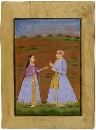 919 Emperor Jahangir with Empress Nur Jahan. 18th Century Mughal School