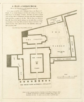 948 A plan of London House, now in the Possession of Mr. Jacob Ilive December 1747. early 19th...