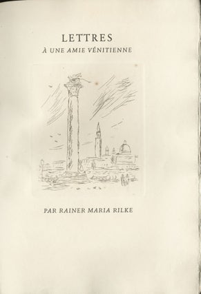 95 Lettres à une amie vénitienne. Rainer Maria OFFICINA BODONI / Rilke