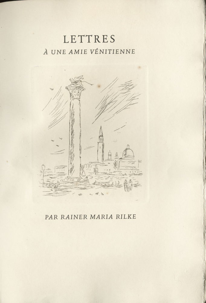 95 Lettres à une amie vénitienne. Rainer Maria OFFICINA BODONI / Rilke.