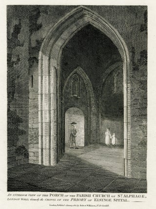 952 An Interior View of the Porch of the Parish Church St. Alphage; An interior view of the porch...