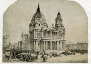 953 North View of St. Paul's Cathedral, London. 19th century English School