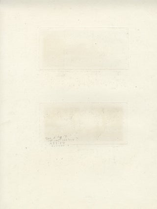 Chaland au bord d'une rivière; Environs de Rix (2); Two works