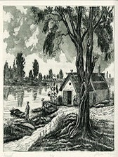 Boathouse along the Tisza River; Tiszlapart