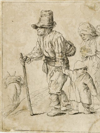 979 Peasant Family on the Tramp. Charles Armand Durand, after Rembrandt van Rijn