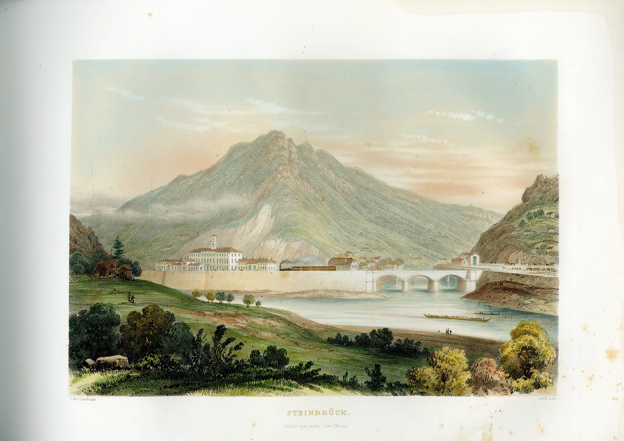 Malerische Ansichten / Picturesque Views of first railway lines in
